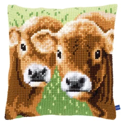 Vervaco Two Calves Cushion Cross Stitch Kit