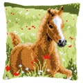 Image of Vervaco Foal Cushion Cross Stitch Kit