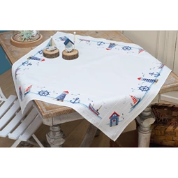 Vervaco Maritime Tablecloth Cross Stitch Kit