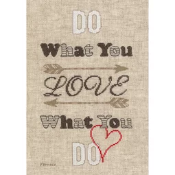 Vervaco Do What You Love Cross Stitch Kit