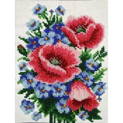 VDV Poppies and Cornflowers Embroidery Kit