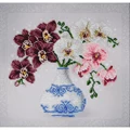 Image of VDV Floral Sketch Orchids Embroidery Kit