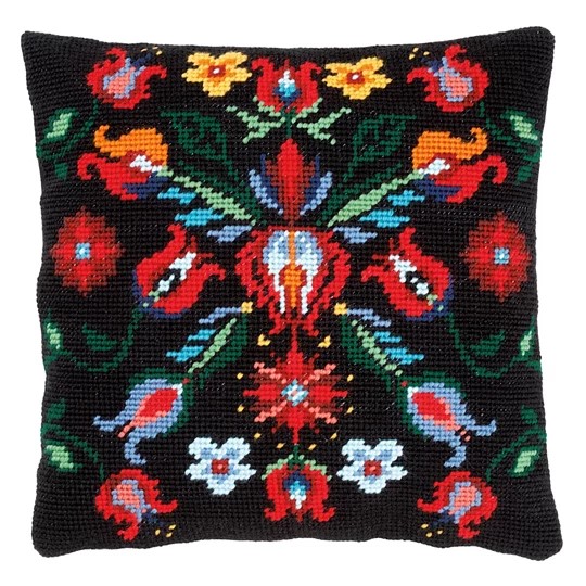 Image 1 of Vervaco Folklore Cushion III Tapestry Kit