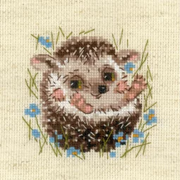 RIOLIS Little Hedgehog Cross Stitch Kit