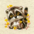 Image of RIOLIS Little Raccoon Cross Stitch Kit