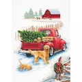 Image of Dimensions Winter Ride Christmas Cross Stitch Kit