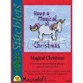 Image of Mouseloft Magical Christmas Christmas Card Making Cross Stitch Kit