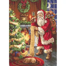 Luca-S Santa's List Christmas Cross Stitch Kit