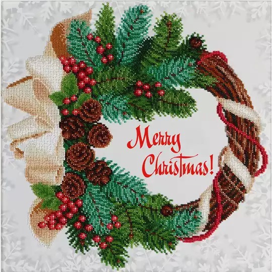 Image 1 of VDV Merry Christmas Embroidery Kit