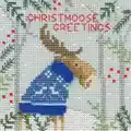 Image of Bothy Threads Xmas Moose Christmas Card Making Christmas Cross Stitch Kit