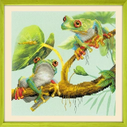 RIOLIS Tree Frogs Cross Stitch Kit