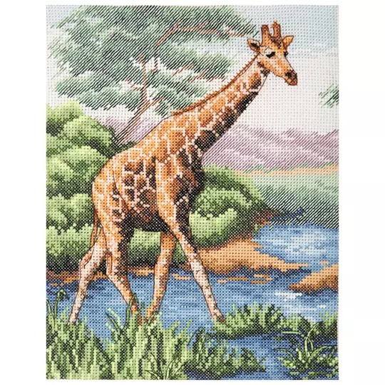 Image 1 of Anchor Giraffe Cross Stitch Kit
