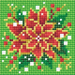 RIOLIS Poinsettia Diamond Mosaic Kit