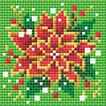 Image of RIOLIS Poinsettia Diamond Mosaic Kit