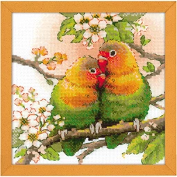 RIOLIS Lovebirds Cross Stitch Kit