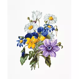 Luca-S Bouquet with Pansy and Daisy Cross Stitch Kit