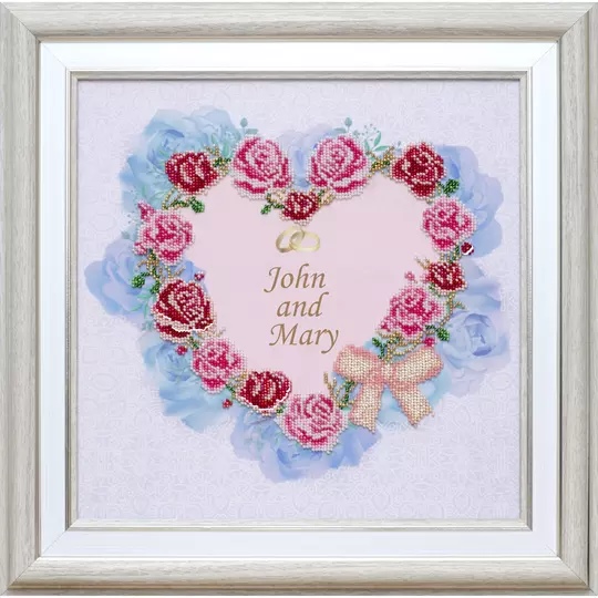 Image 1 of VDV Wedding Heart Embroidery Kit