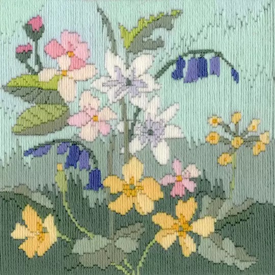 Image 1 of Derwentwater Designs Seasons - Spring Long Stitch Kit