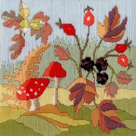 Image 1 of Derwentwater Designs Seasons - Autumn Long Stitch Kit