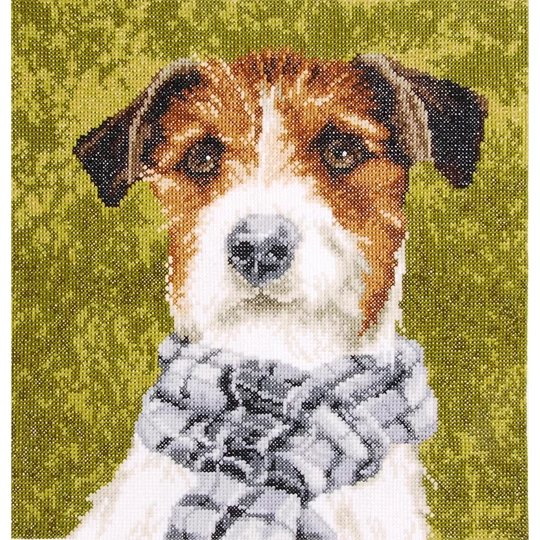Image 1 of Lanarte Terrier Dog Cross Stitch Kit