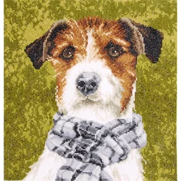 Lanarte Terrier Dog Cross Stitch Kit