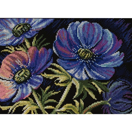 LanArte Blooming Rouge Counted Cross-Stitch Kit