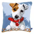 Image of Vervaco Jack Russell Cushion Cross Stitch Kit