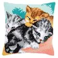 Image of Vervaco Cute Kittens Cushion Cross Stitch