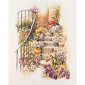 Image of Lanarte Flower Stairs Cross Stitch Kit