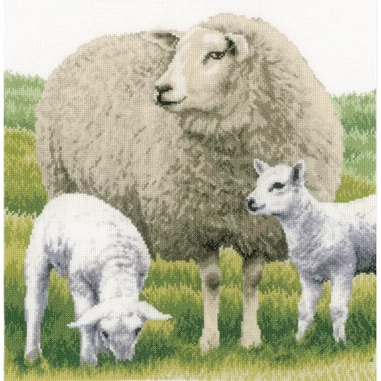 Image 1 of Lanarte Sheep - Evenweave Cross Stitch Kit
