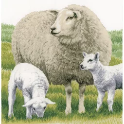 Lanarte Sheep - Aida Cross Stitch Kit