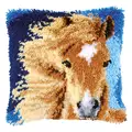 Image of Vervaco Brown Mare Cushion Cross Stitch Kit