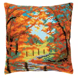 Vervaco Autumn Landscape Cushion Cross Stitch Kit