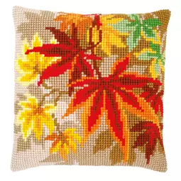 Vervaco Autumn Leaves Cushion Cross Stitch Kit