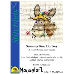 Mouseloft Summertime Donkey Cross Stitch Kit