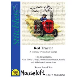 Mouseloft Red Tractor Cross Stitch Kit