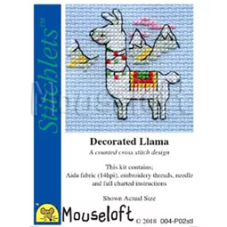 Mouseloft Decorated Llama Cross Stitch Kit