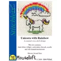Image of Mouseloft Unicorn with Rainbow Cross Stitch Kit
