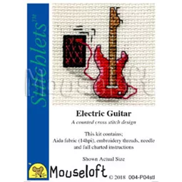 Mouseloft Electric Guitar Cross Stitch Kit