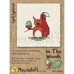 Mouseloft Cyril Squirrel Cross Stitch Kit