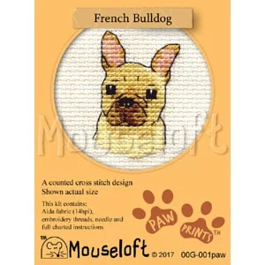 Image 1 of Mouseloft French Bulldog Cross Stitch Kit