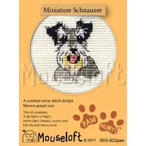 Image 1 of Mouseloft Miniature Schnauzer Cross Stitch Kit