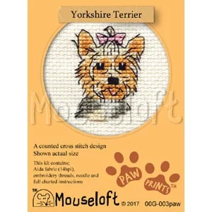 Image 1 of Mouseloft Yorkshire Terrier Cross Stitch Kit