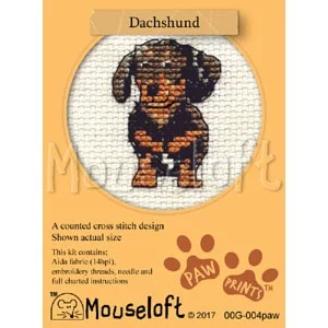 Image 1 of Mouseloft Dachshund Cross Stitch Kit