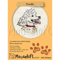Mouseloft Poodle Cross Stitch Kit
