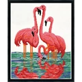 Image of Design Works Crafts Flamingos Cross Stitch Kit