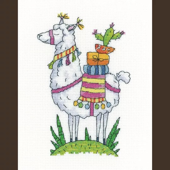 Image 1 of Heritage Llama Cross Stitch Kit