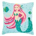 Image of Vervaco Mermaid Cushion Cross Stitch Kit