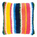 Image of Vervaco Bright Stripes with Back Latch Hook Cushion Kit