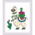 Image of RIOLIS Llama Cross Stitch Kit